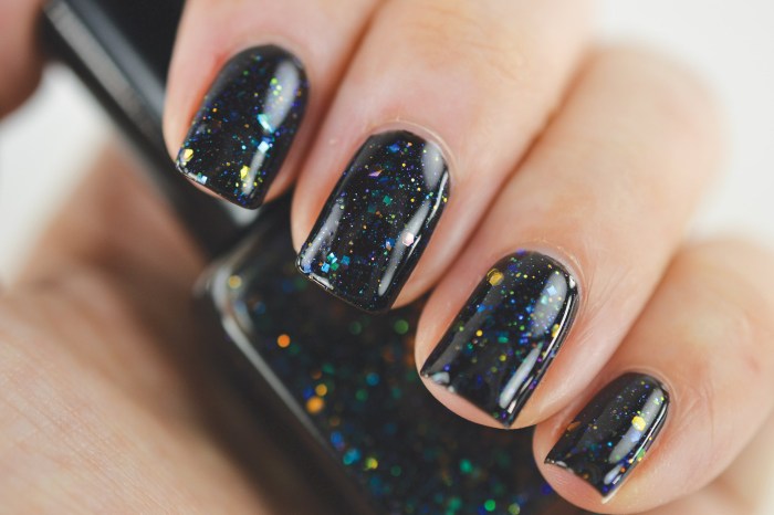 Black polish glitter nails zoya nail sparkle choose board