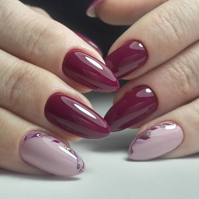 Burgundy nail nails designs color design fall red gems colors charming gold prettydesigns manicure deep look maroon polish ideas silver