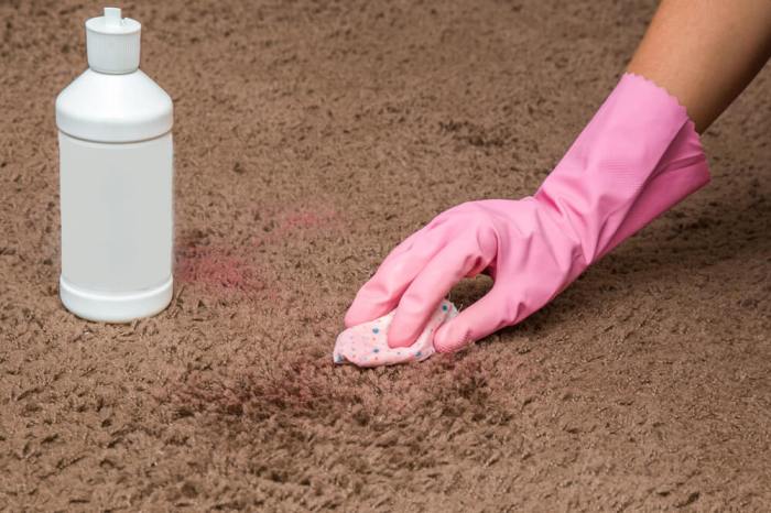 Remove nail polish from carpet