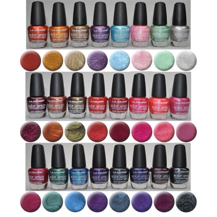 L a colors nail polish