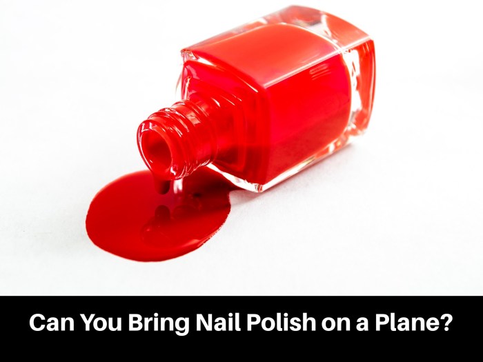 Can i take nail polish on a plane