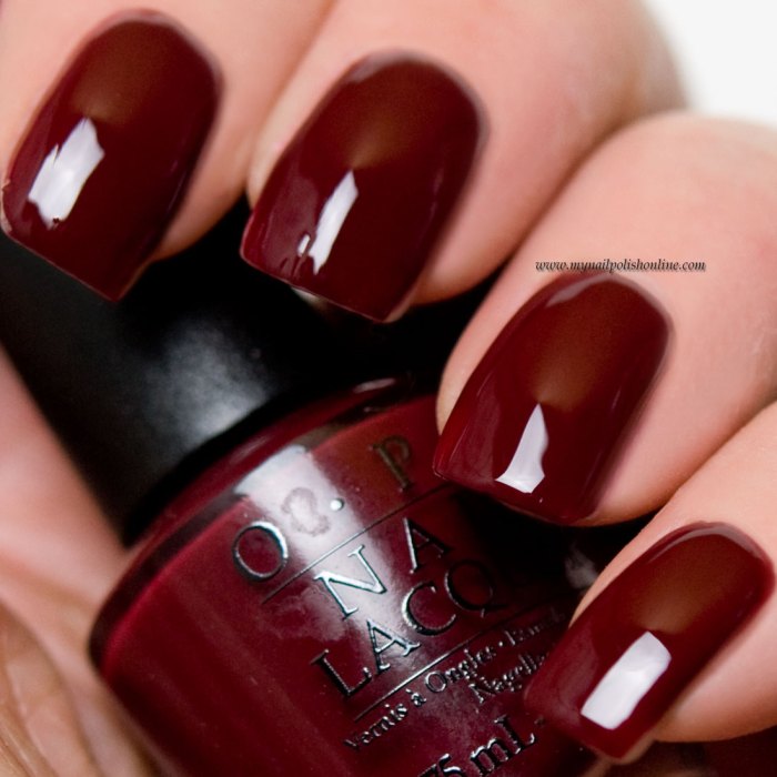 Wine opi nail malaga polish red ftempo lacquer