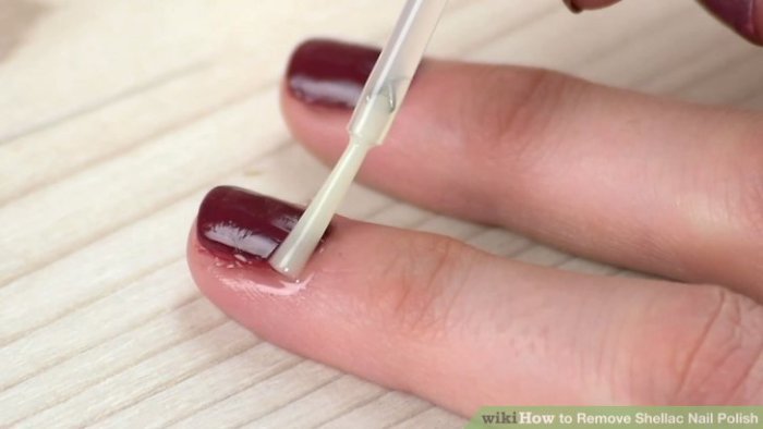 How do you take off shellac nail polish