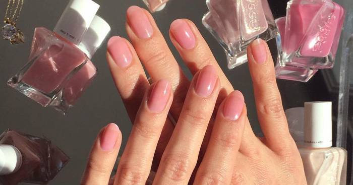 Natural pink nail polish