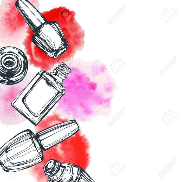 Clipart of nail polish