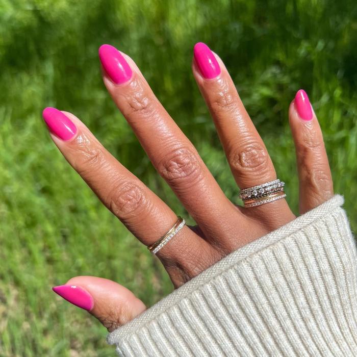 Natural pink nail polish