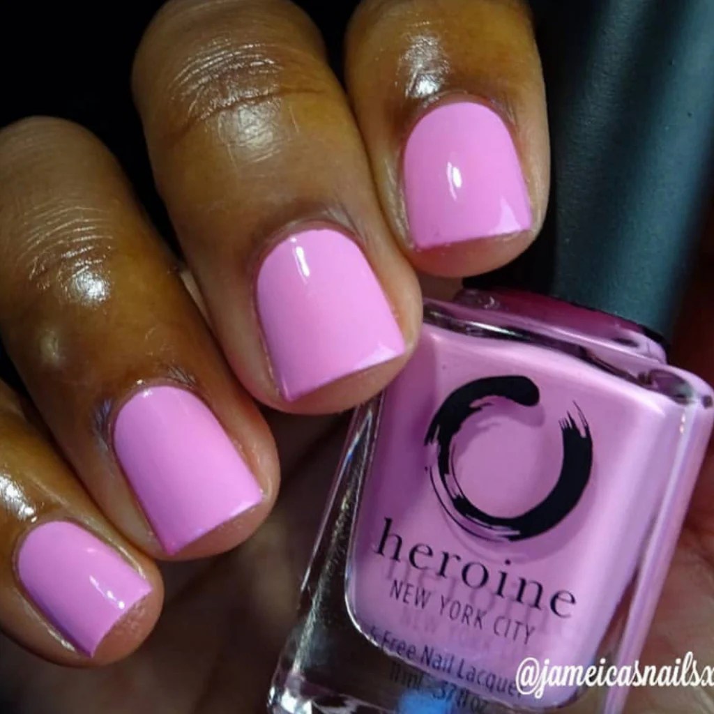 Bubblegum pink nail polish