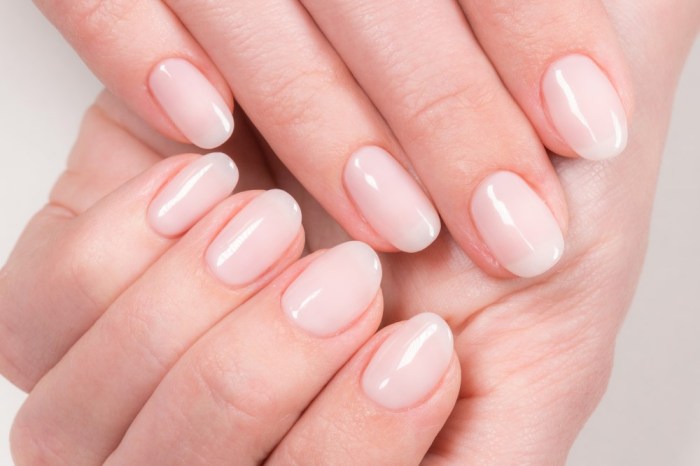 Gel nail polish on natural nails