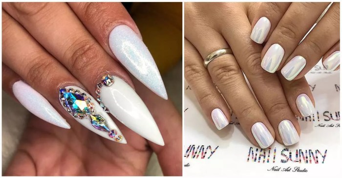 Designs with white nail polish